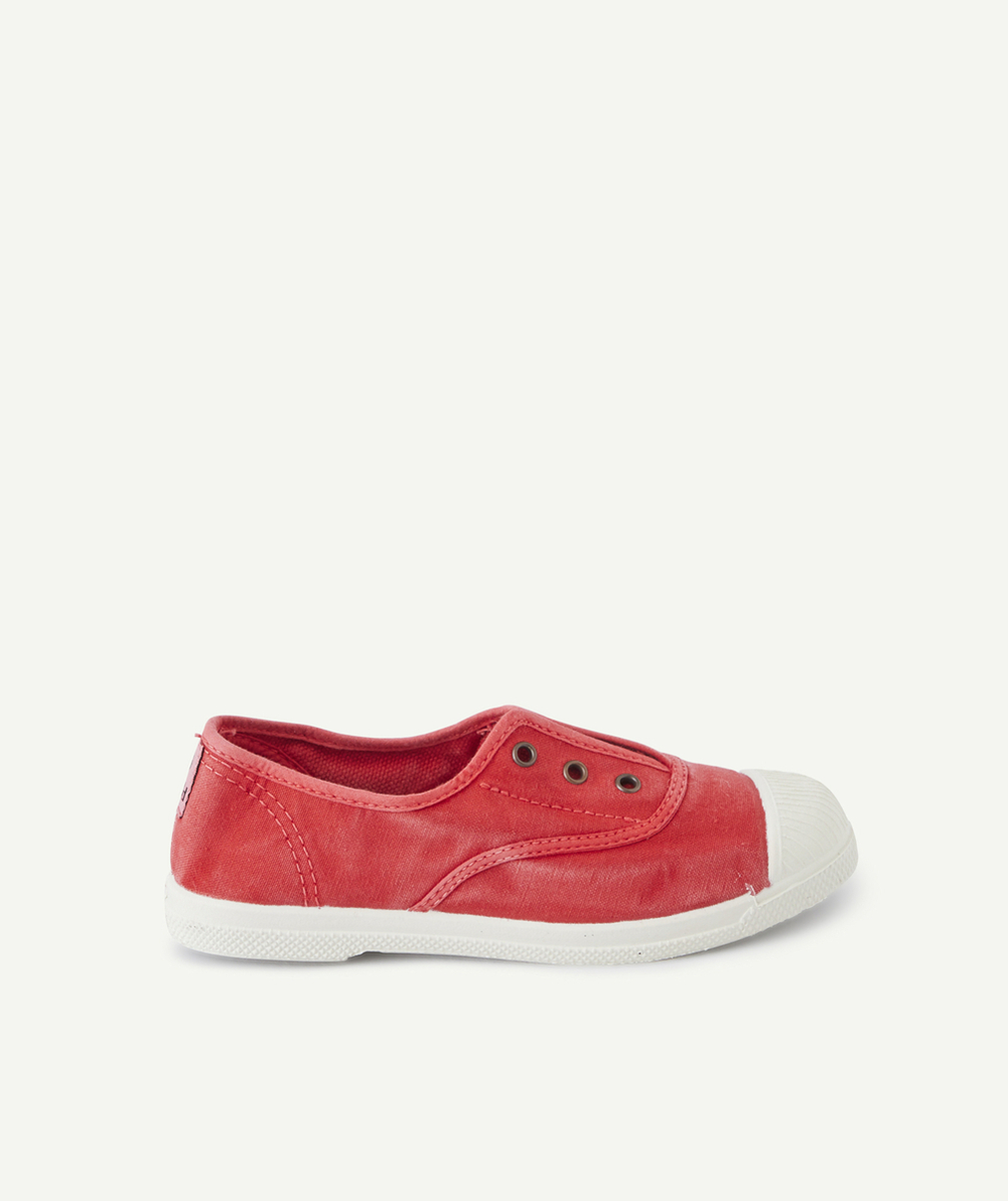 NATURAL WORLDBASKETS ROUGES EN TOILE FILLE