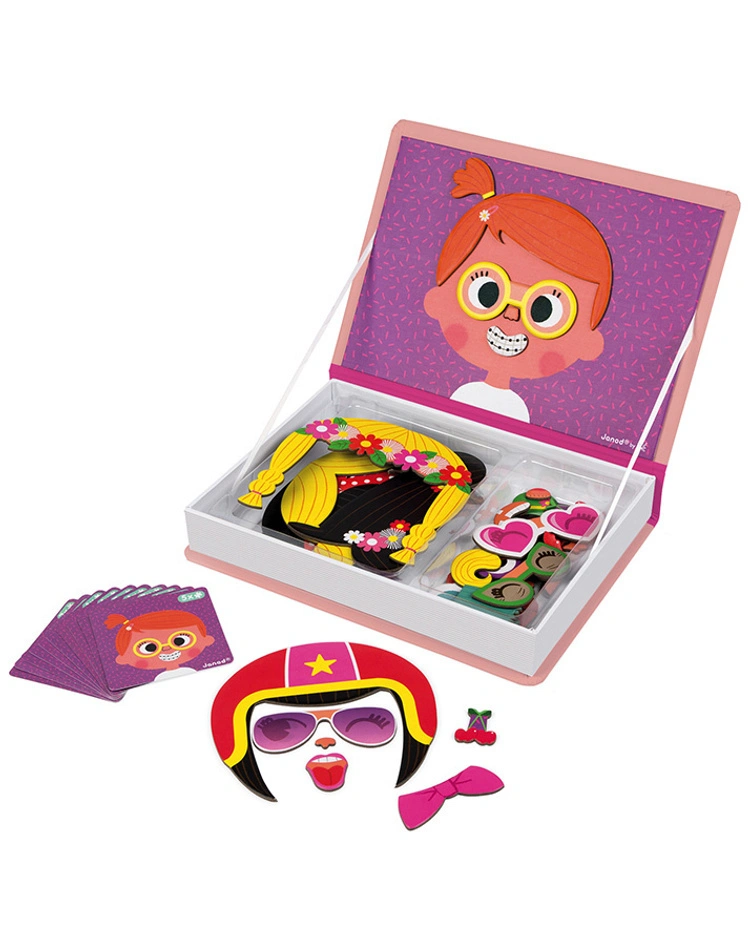 Magnetbuch CRAZY FACE GIRLS 65-teilig