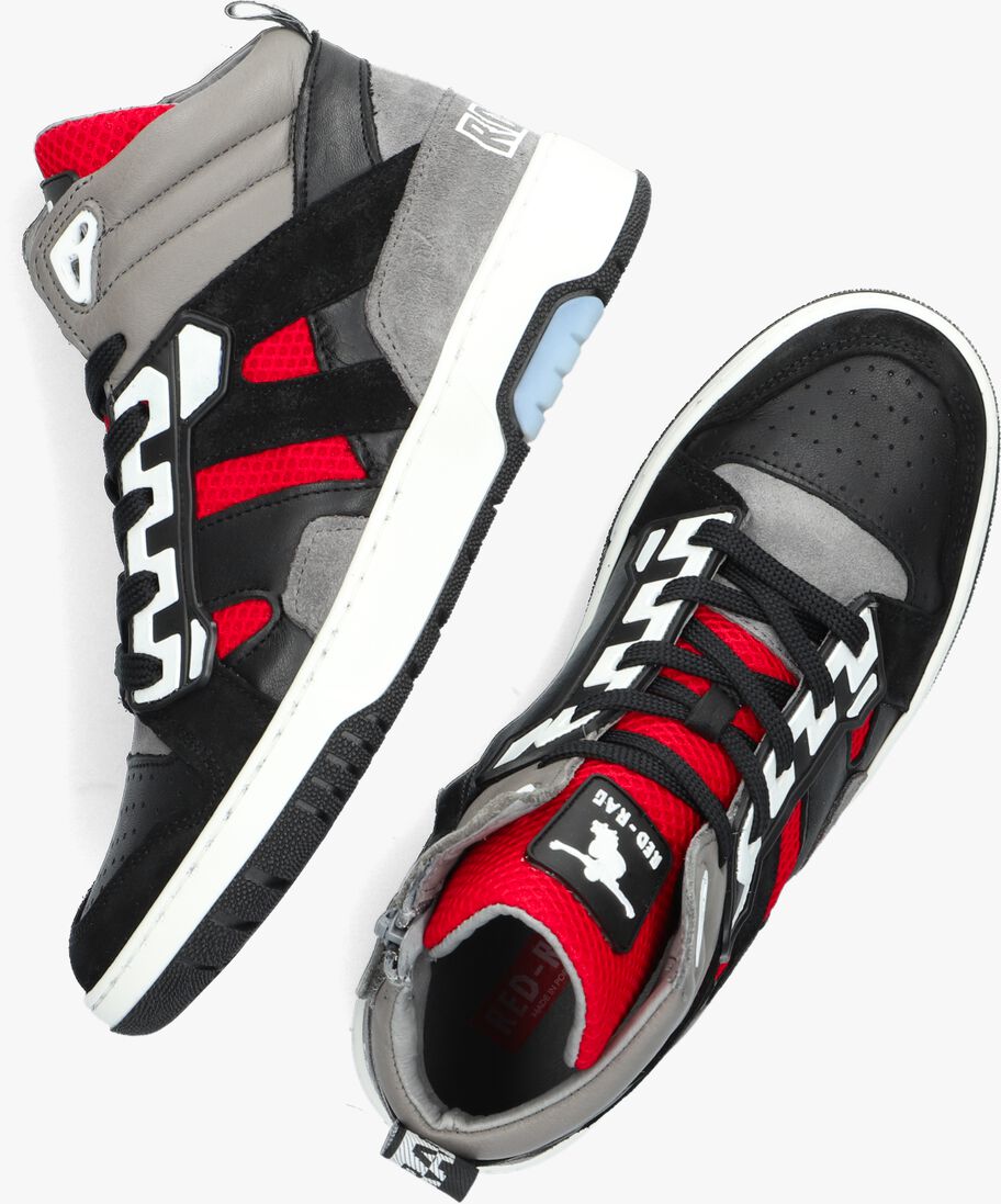 RED-RAG grijze red-rag hoge sneaker 13679