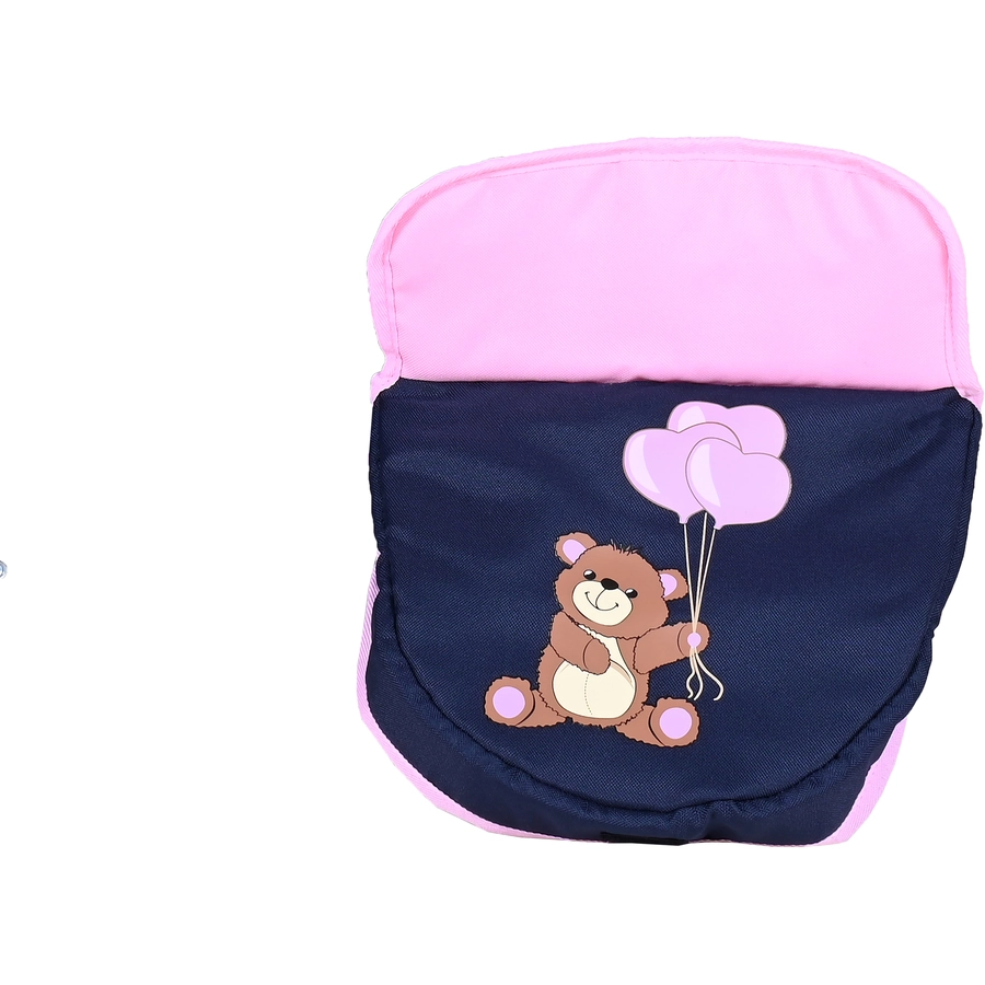 knorr toys® Puppenwagen Boonk - Navy pink bear blau