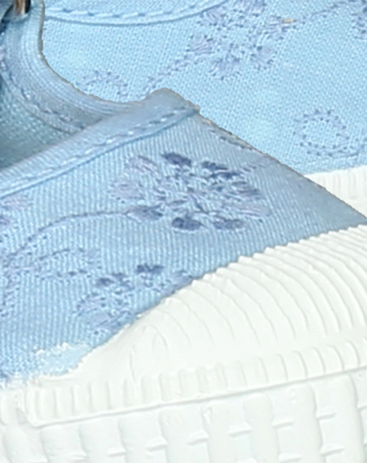 Klett-Stoffschuhe BORDADO TINTADO in hellblau