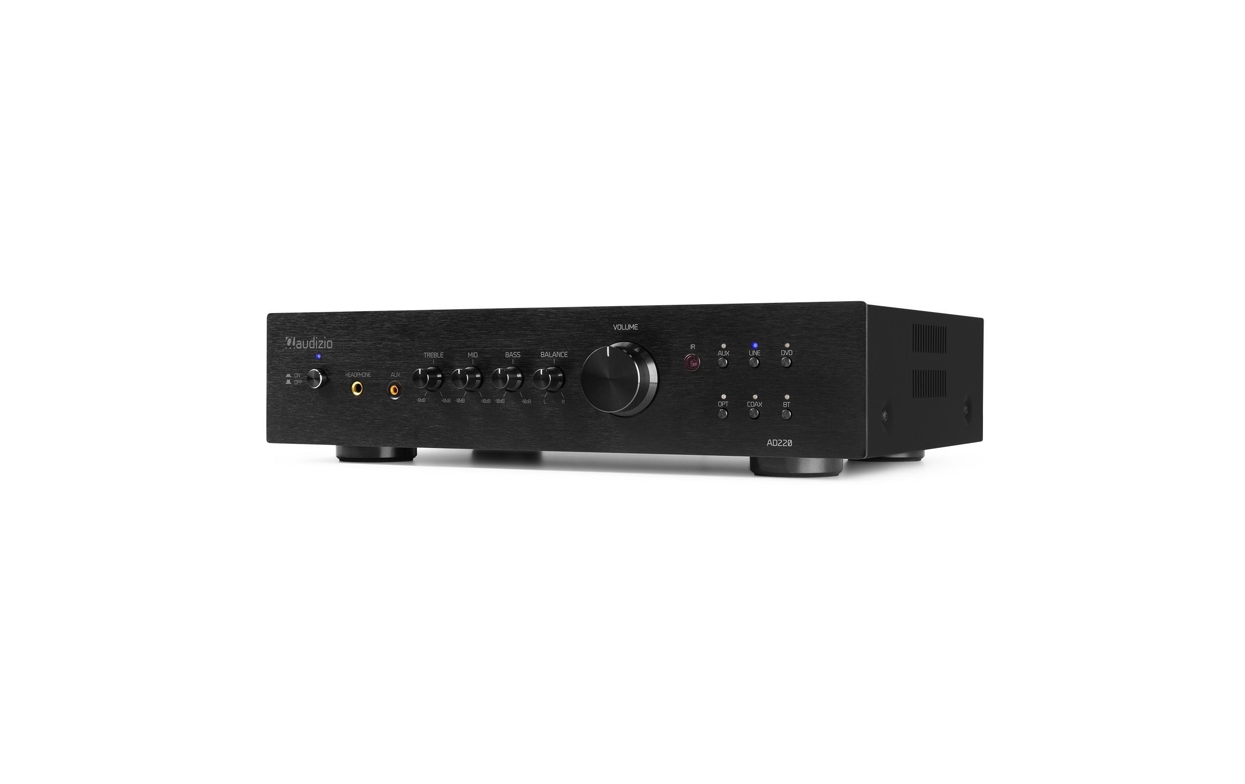 Stereo-Verstärker AD220B Schwarz<br>Vielseitiger 2-Kanal-Verstärker mit grosser Funktionalität