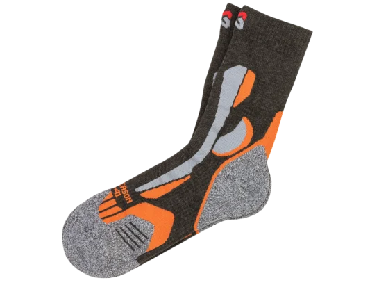 Chaussettes de travail toutes saisons Würth MODYF grises/oranges