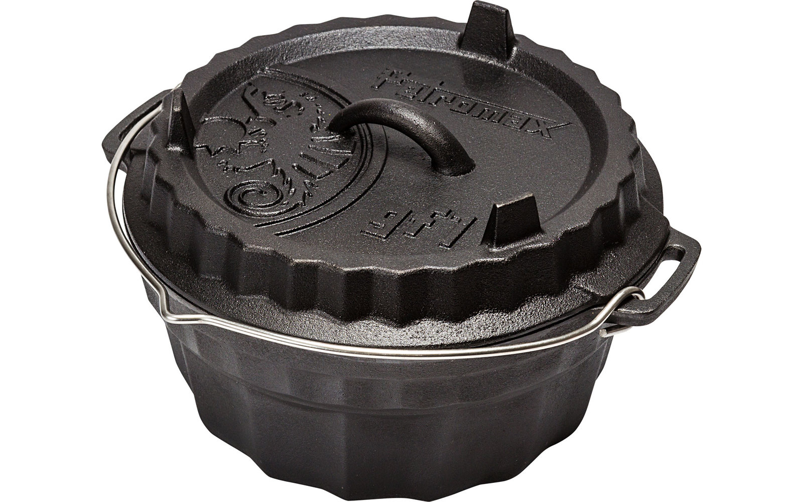 Petromax GF1 Gusseisen Gugelhupfform mit Tortenboden-Deckel 3 Liter