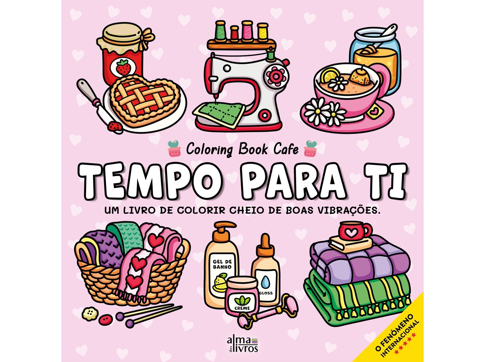 LIVRO TEMPO PARA TI COLORING BOOK CAFE