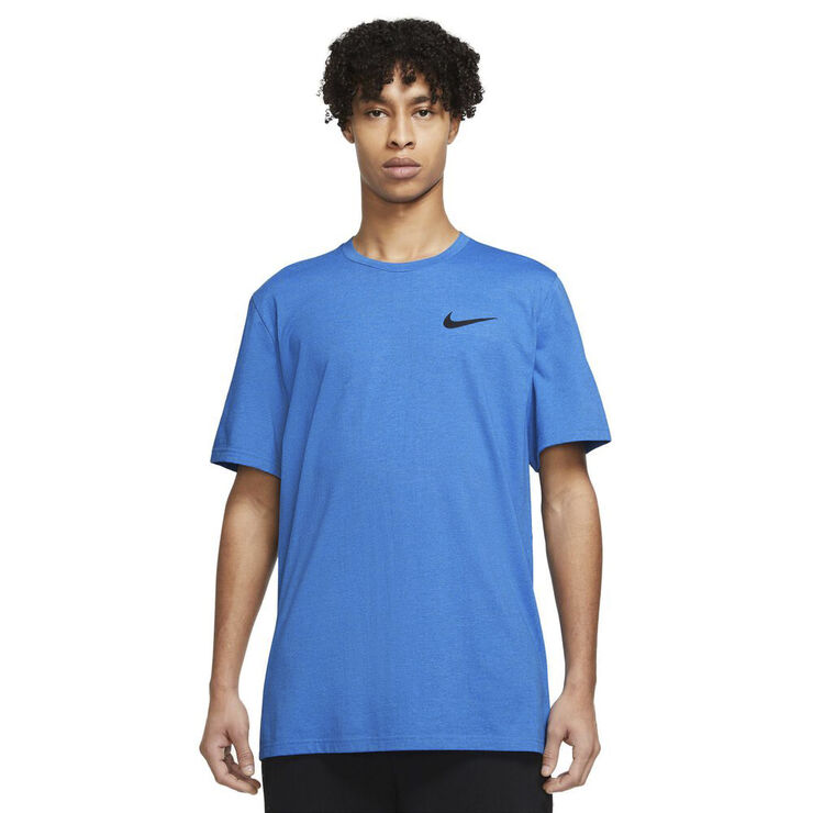 Nike Pro Dri Fit Burnout T Shirt Blå