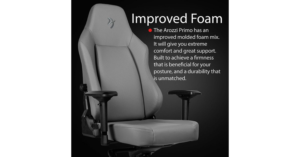 ArozziPrimo - Full Premium Leather - Anthracite gamestoel  (Antraciet)