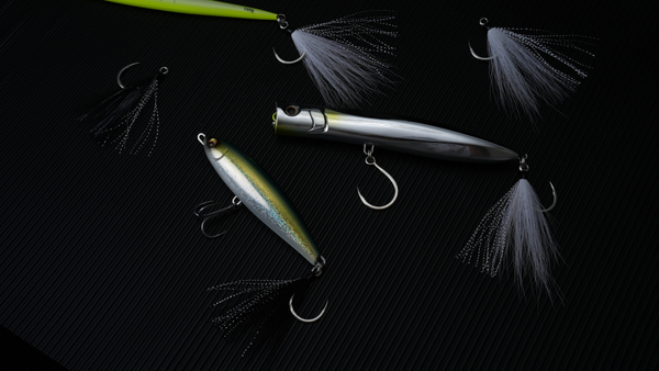 Hameçons Mer BKK Lone Diablo BT White Bucktail (2 pcs)