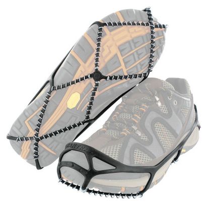 Yaktrax Walk  crampons à ressorts acier 360°  facile à enfiler  antidérapant