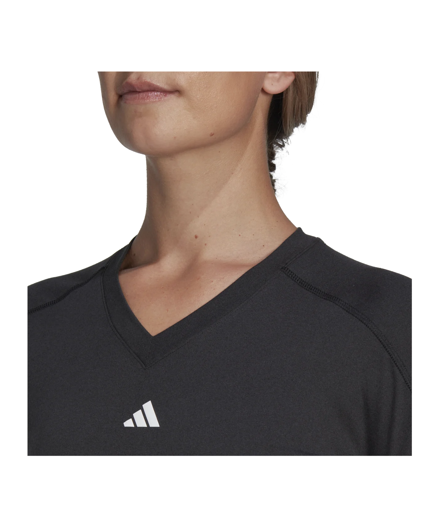 adidas AEROREADY Train Essentials Minimal Branding V-Neck Black