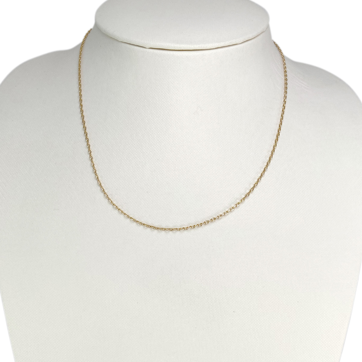 Chaine d'occasion or 750 jaune maille forçat 41 cm