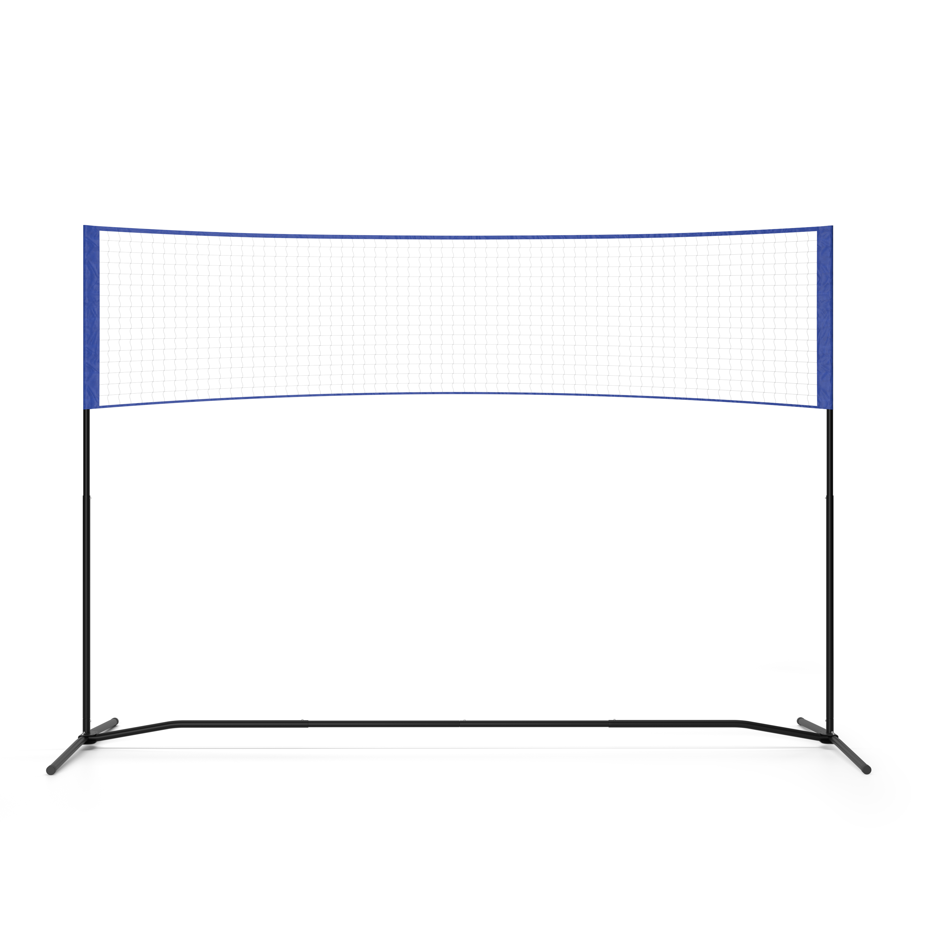 Badminton Netz verstellbar 3 m blau