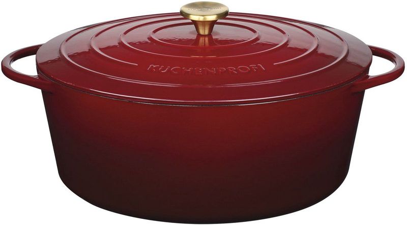 Küchenprofi - Provence - Braadpan - Rood - 35 cm - 8,9 liter - Gietijzer