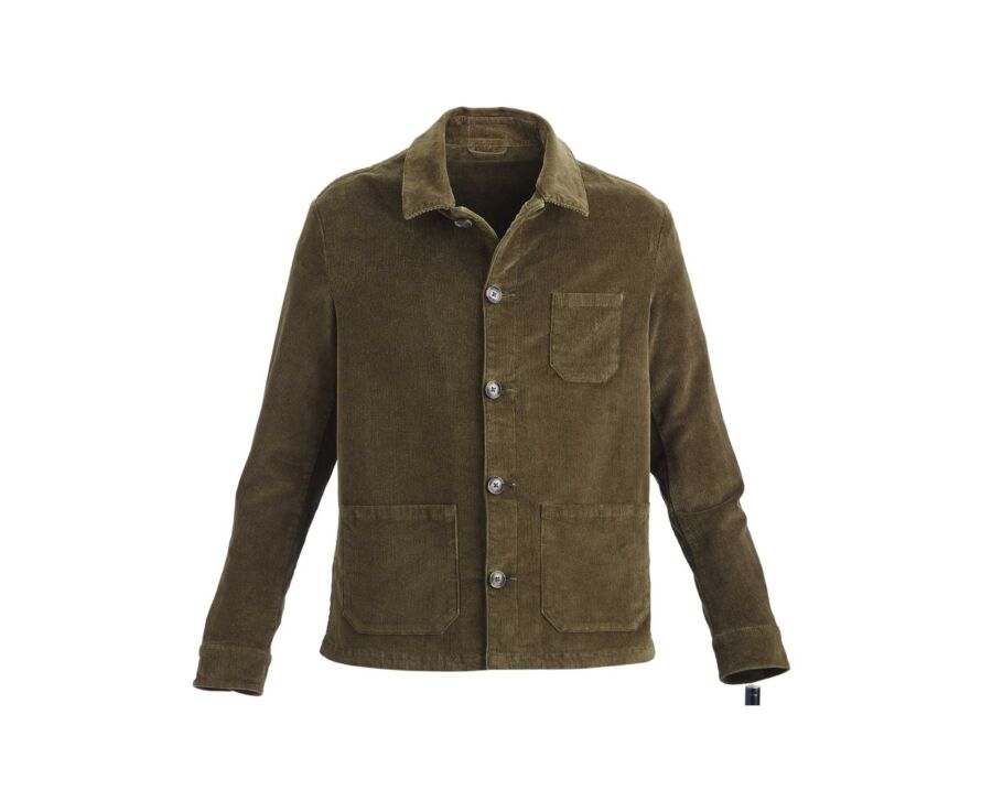 Veste velours homme Olive - FIDÉLIEN
