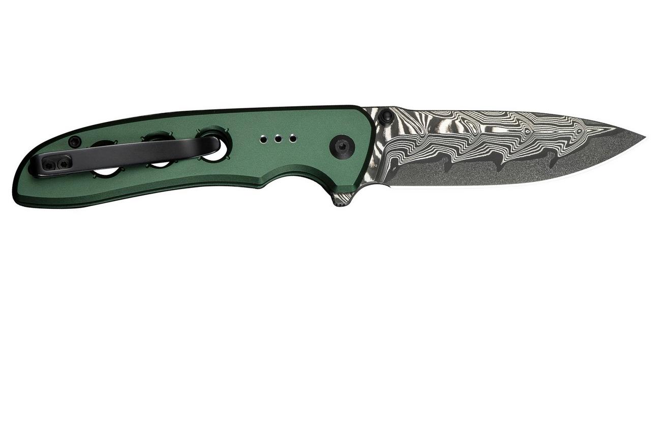 Civivi Hyperpulse C23087A-DS1 Damascus, Green Aluminium, zakmes