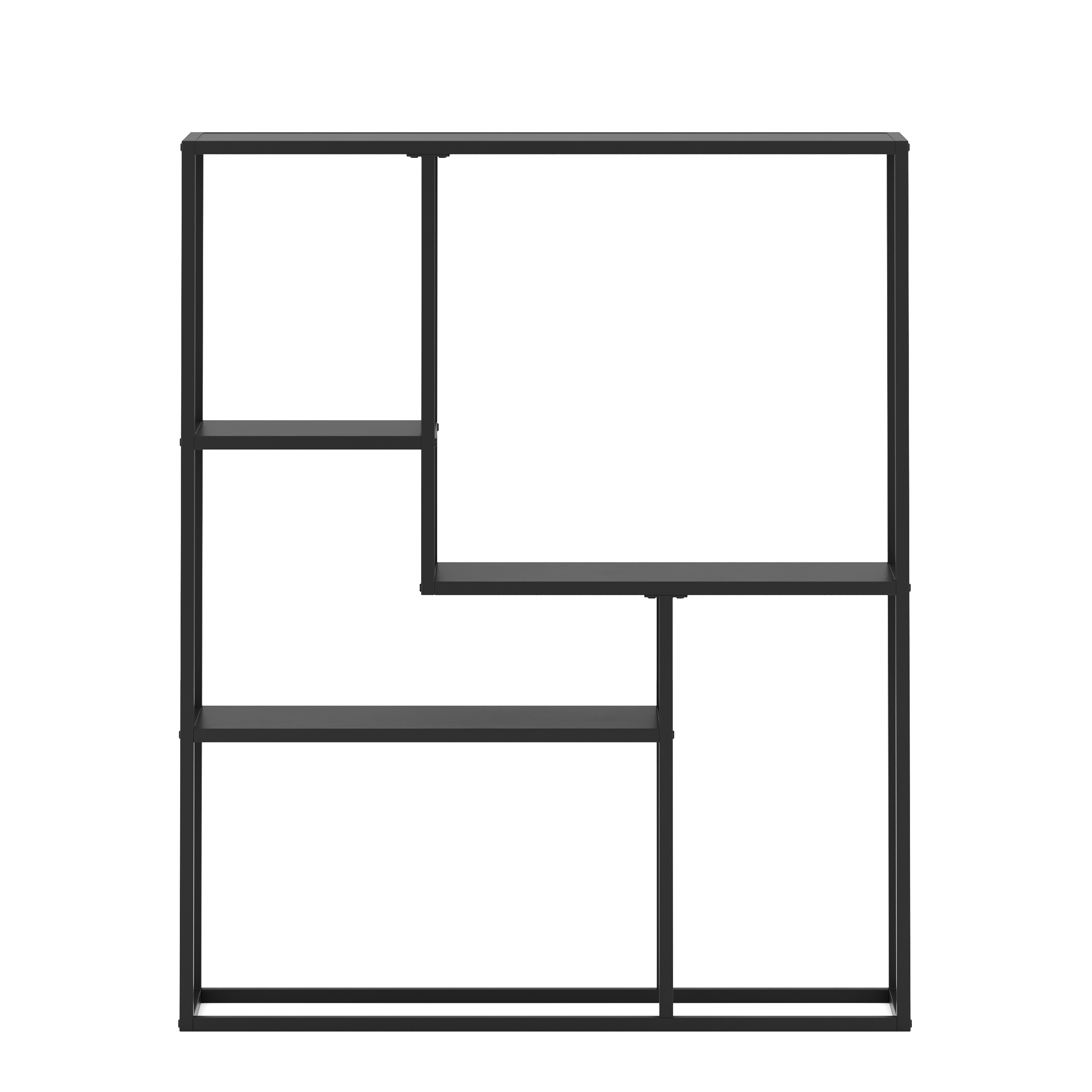 Wandregal Metall NITE 75 x 91 cm schwarz