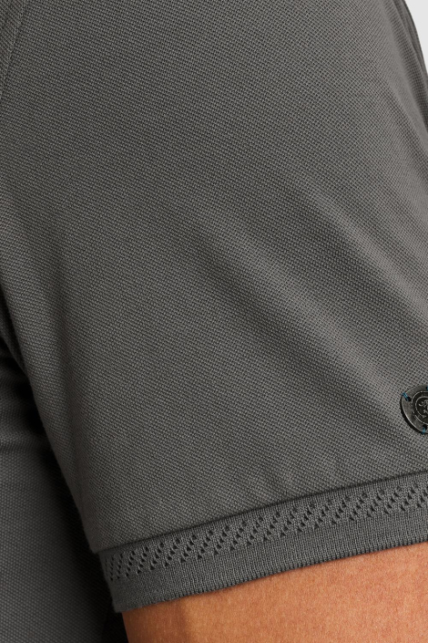 Cast Iron grijze heren polo