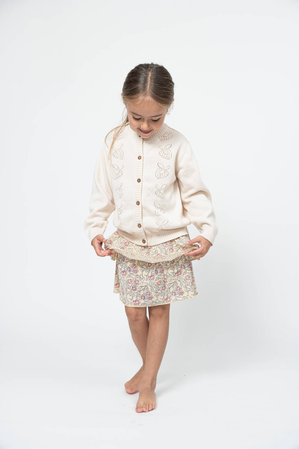 Sofie Schnoor rok met all over print roze