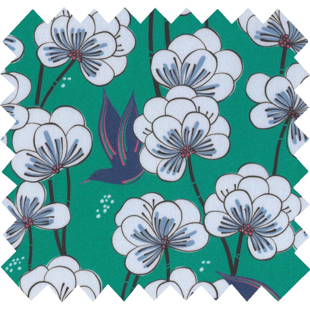 Coupon Tissu 50 Cm Ex2247 Paradis Vert