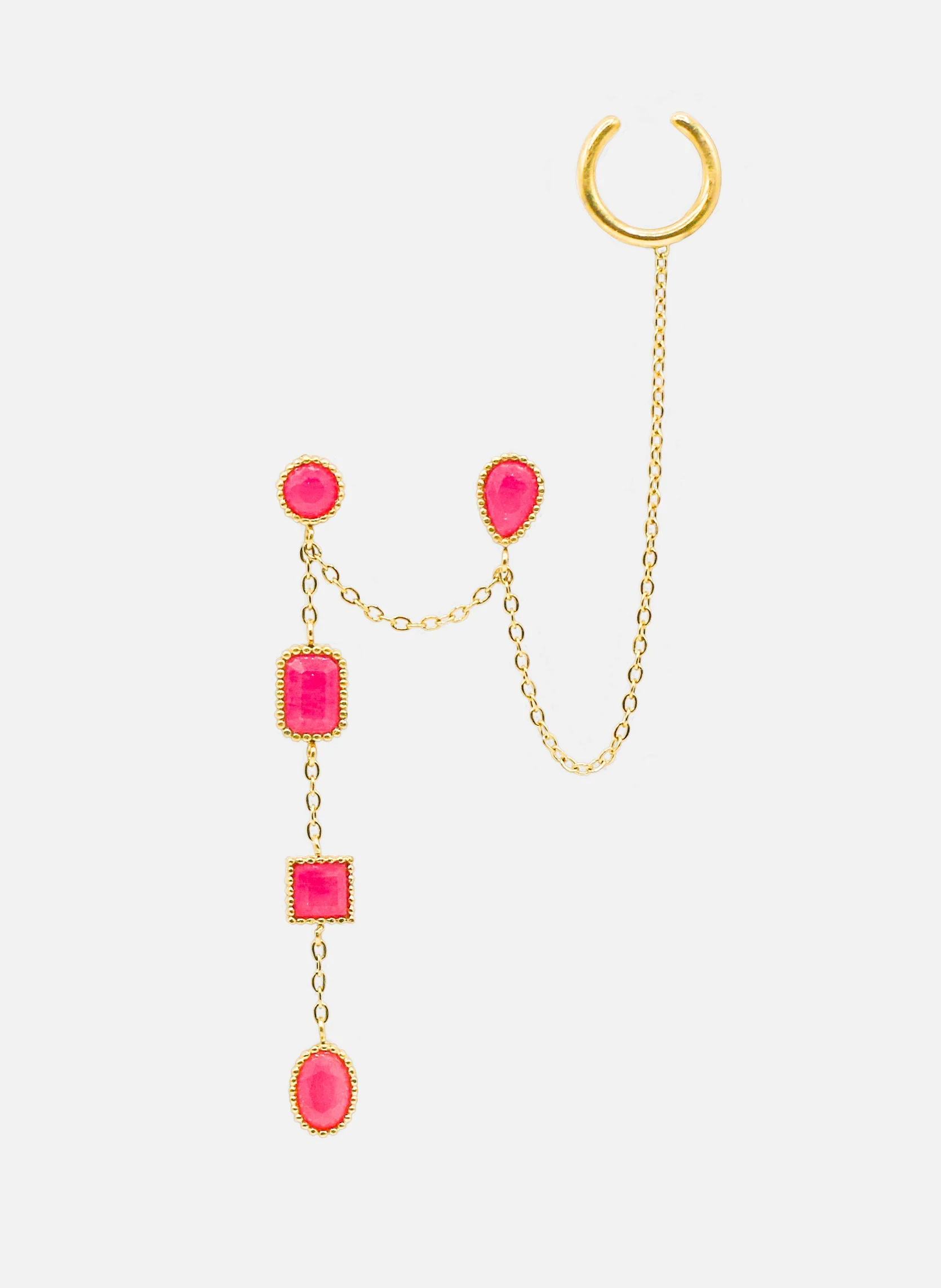 ZEPHYRA - Boucle d'oreille pendante zephyra | Rose