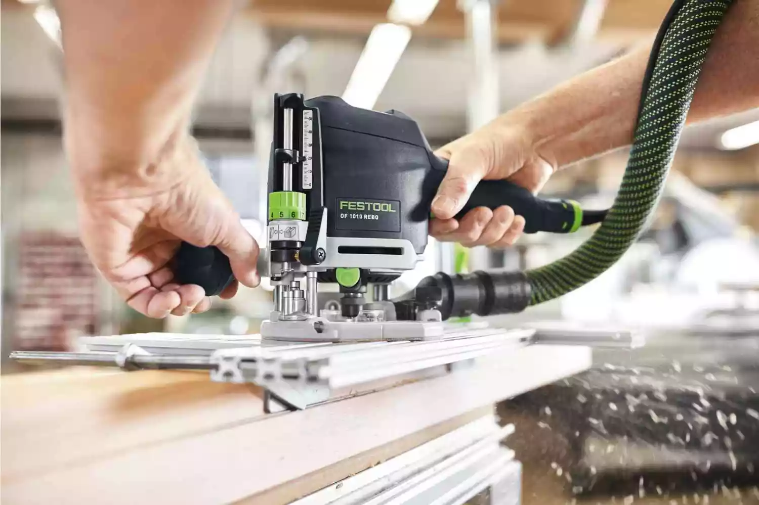 Festool OF 1010 REBQ-Set Box Bovenfrees in systainer incl. geleiderail 1010W - 55 mm