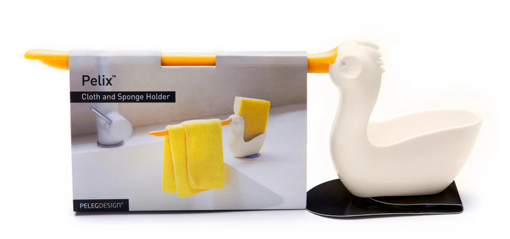 Peleg Design  Pelix holder til svamp og klud - hvid