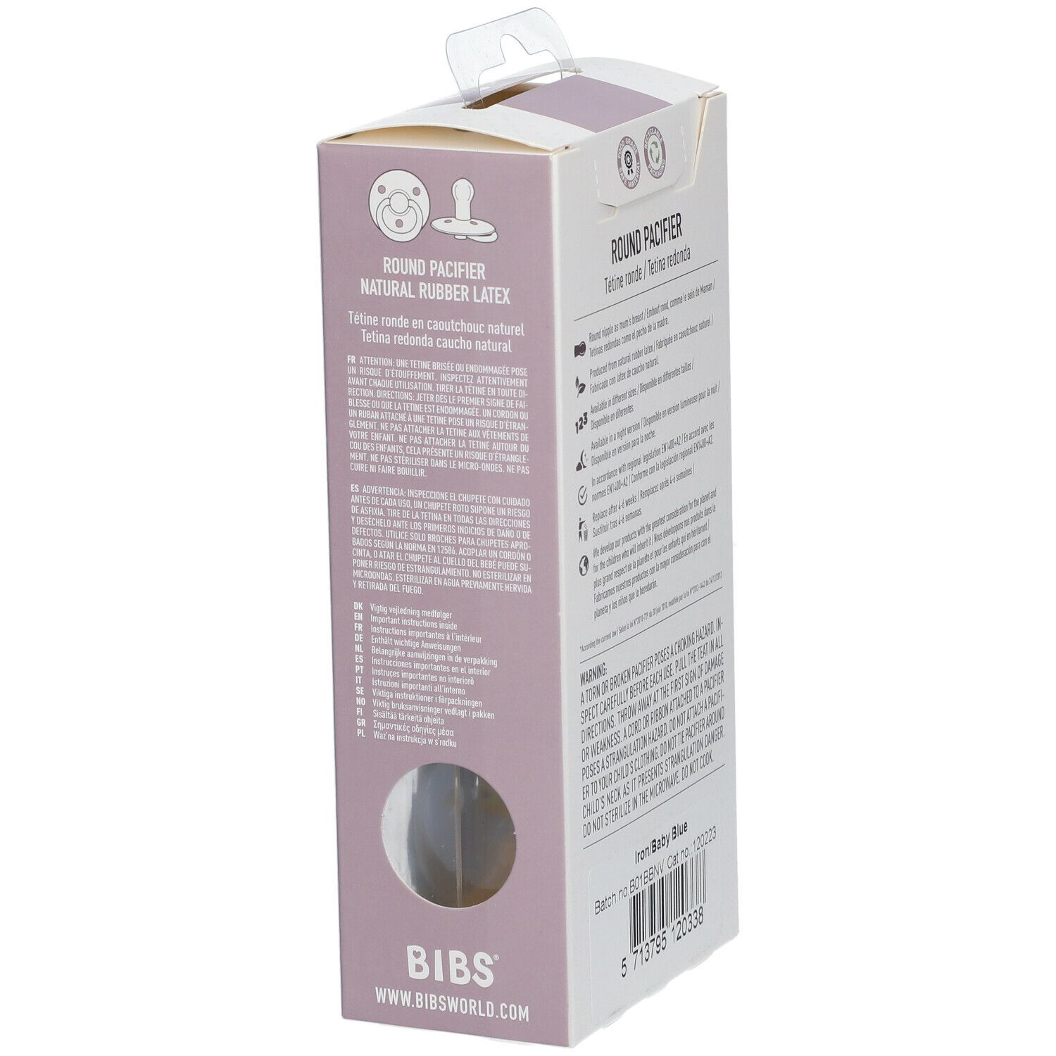 BIBS® Schnuller Babyblau 6-18  Monate