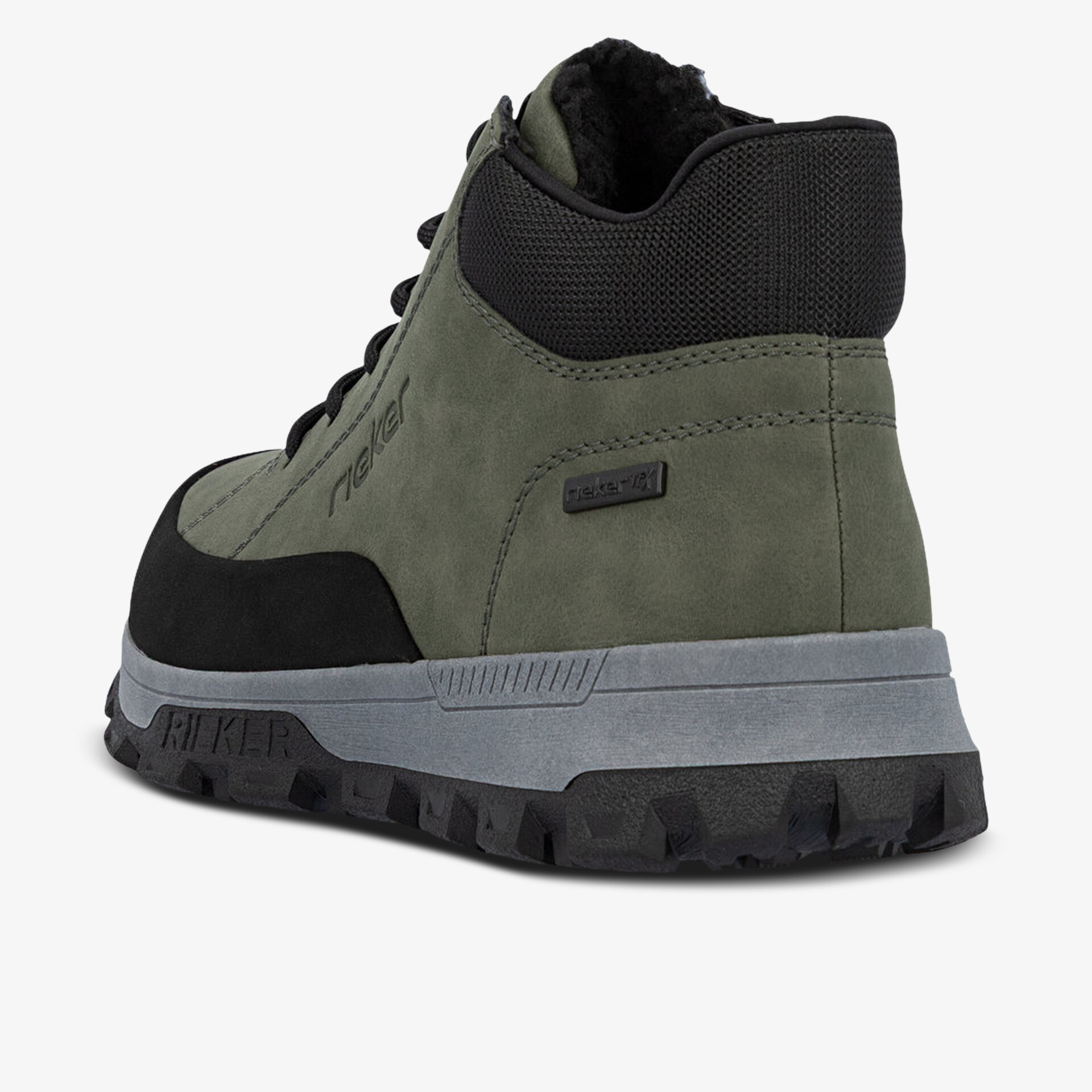 rieker Herren Schnürboots grau