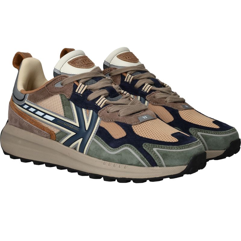 Kaotiko Vancouver Tech Sneakers Groen Heren