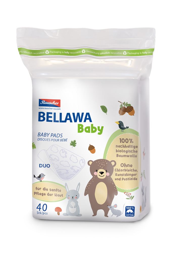 BELLAWA Baby Wattepads<br>40 Stück, Beutel
