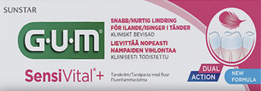 GUM SensiVital  fluortannkrem 75 ml