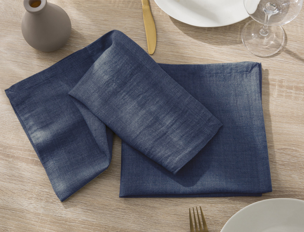 Lot de 2 serviettes de table-Pause déjeuner