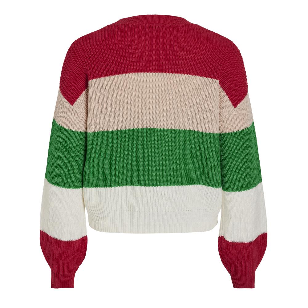 Vila Pull Rose/Vert Femme Vila Love