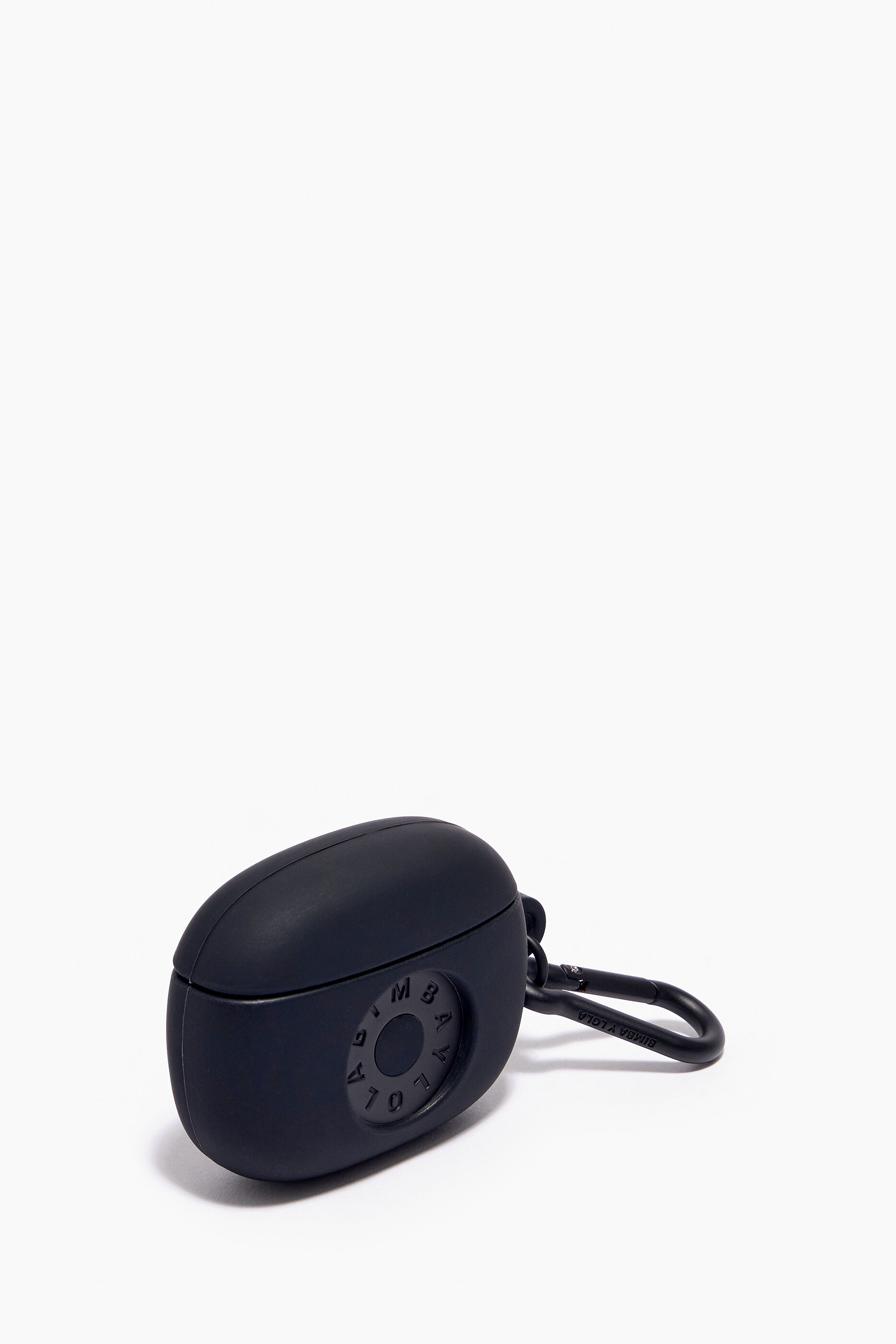 Capa de silicone para AirPods com logotipo preto