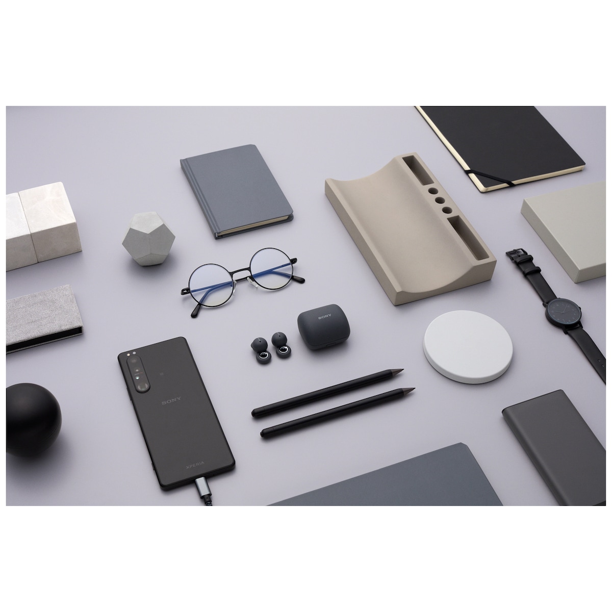 Sony LinkBuds helt trådløse in-ear hodetelefoner (grå)