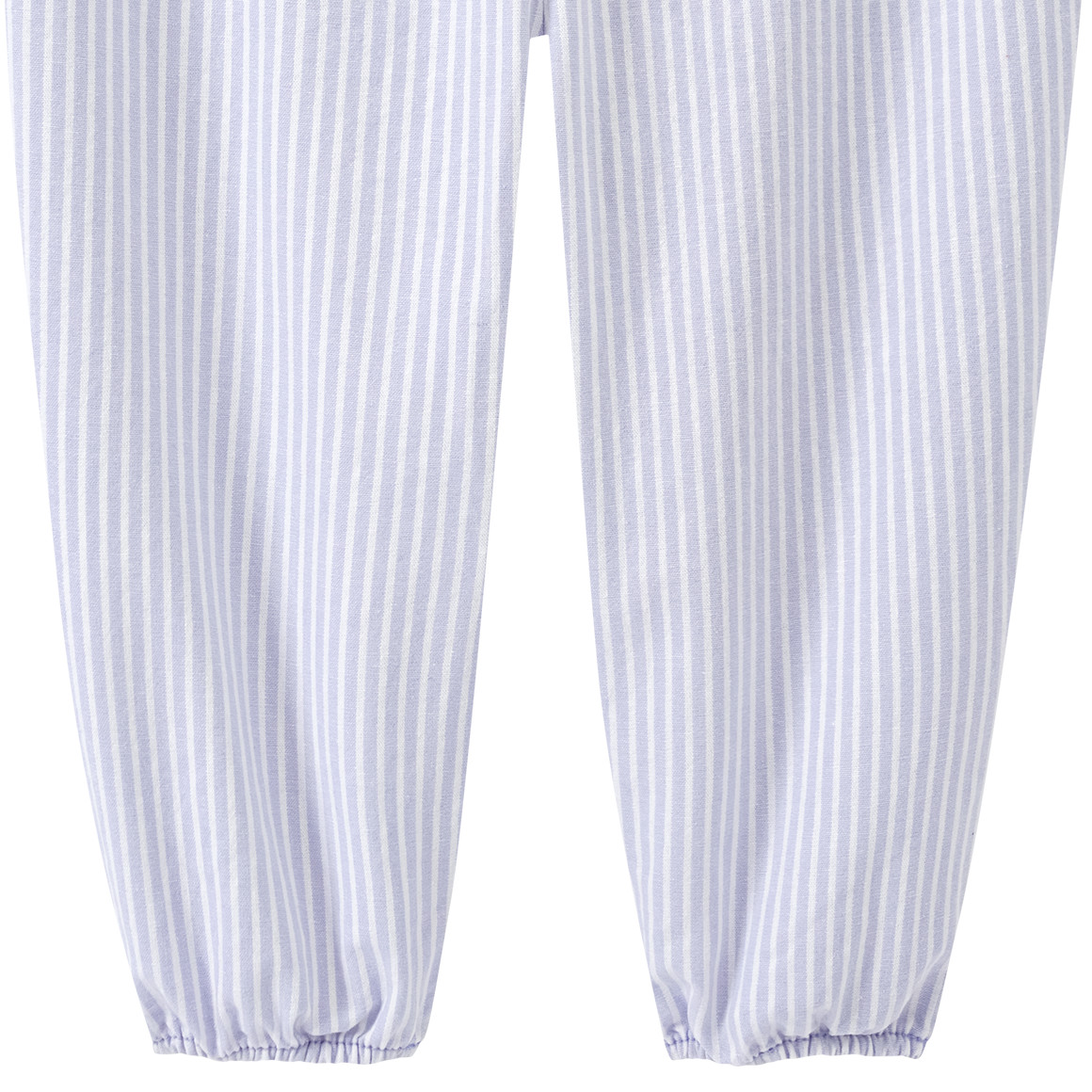 Topomini Baby Baumwollhose mit imitierter Knopfleiste weiss / hellblau