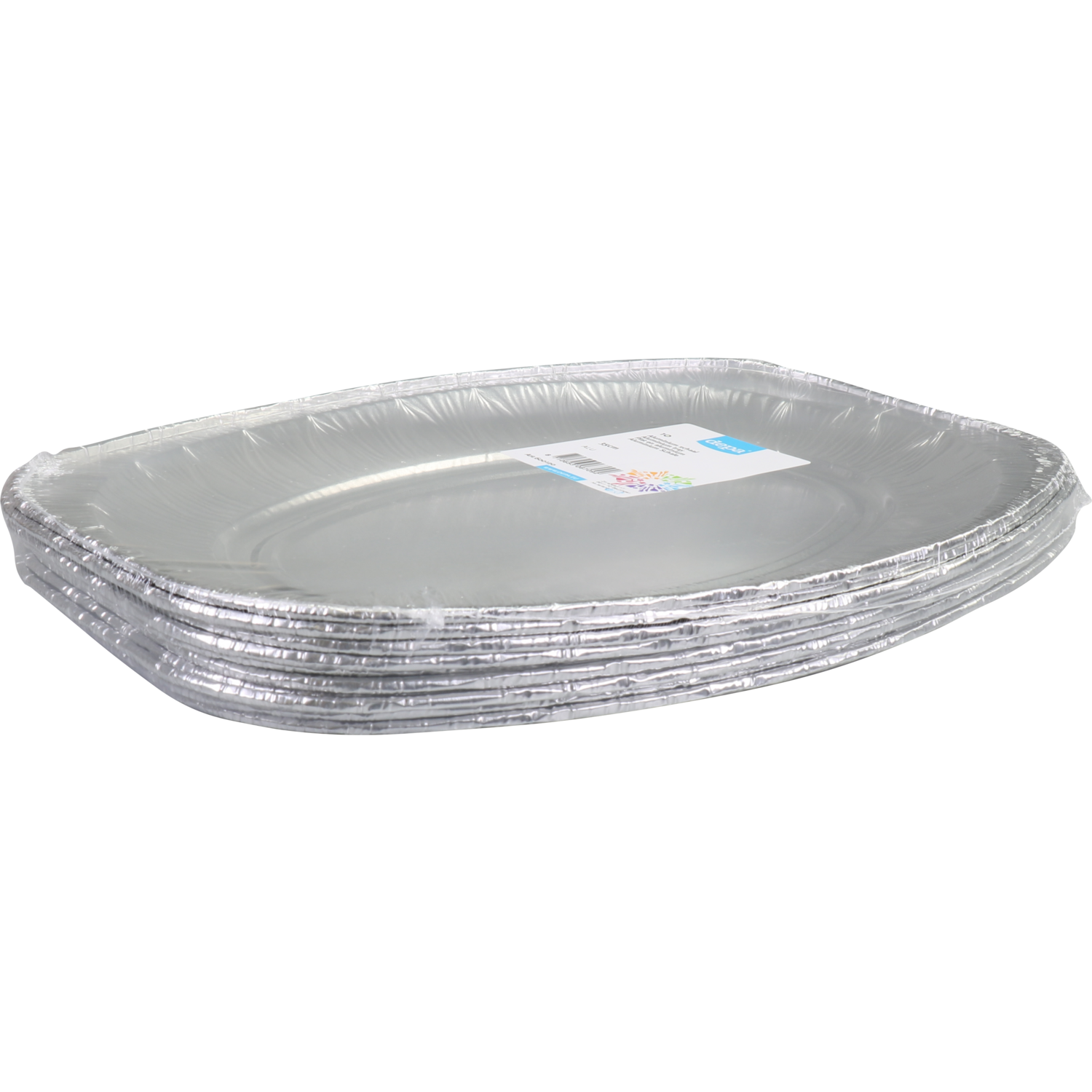 Depa Schaal, cateringschaal, aluminium, ovaal, 350x245x21mm, zilver