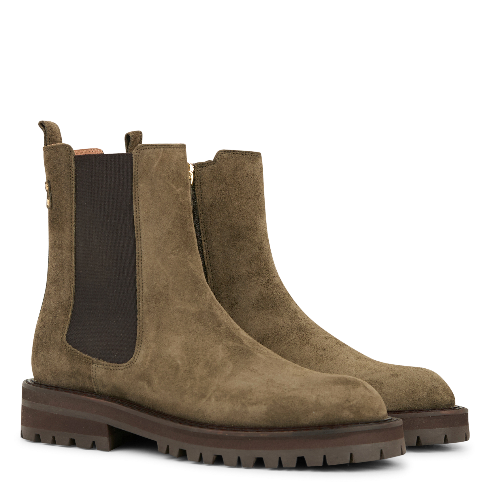 JOELY - Bottines en cuir | Kaki