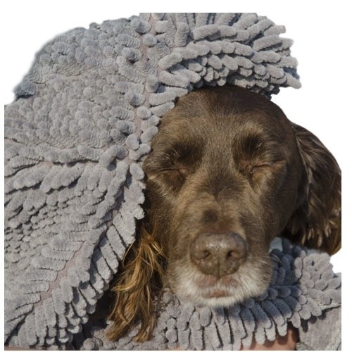 Toalha cinza para cães Doggy Dry