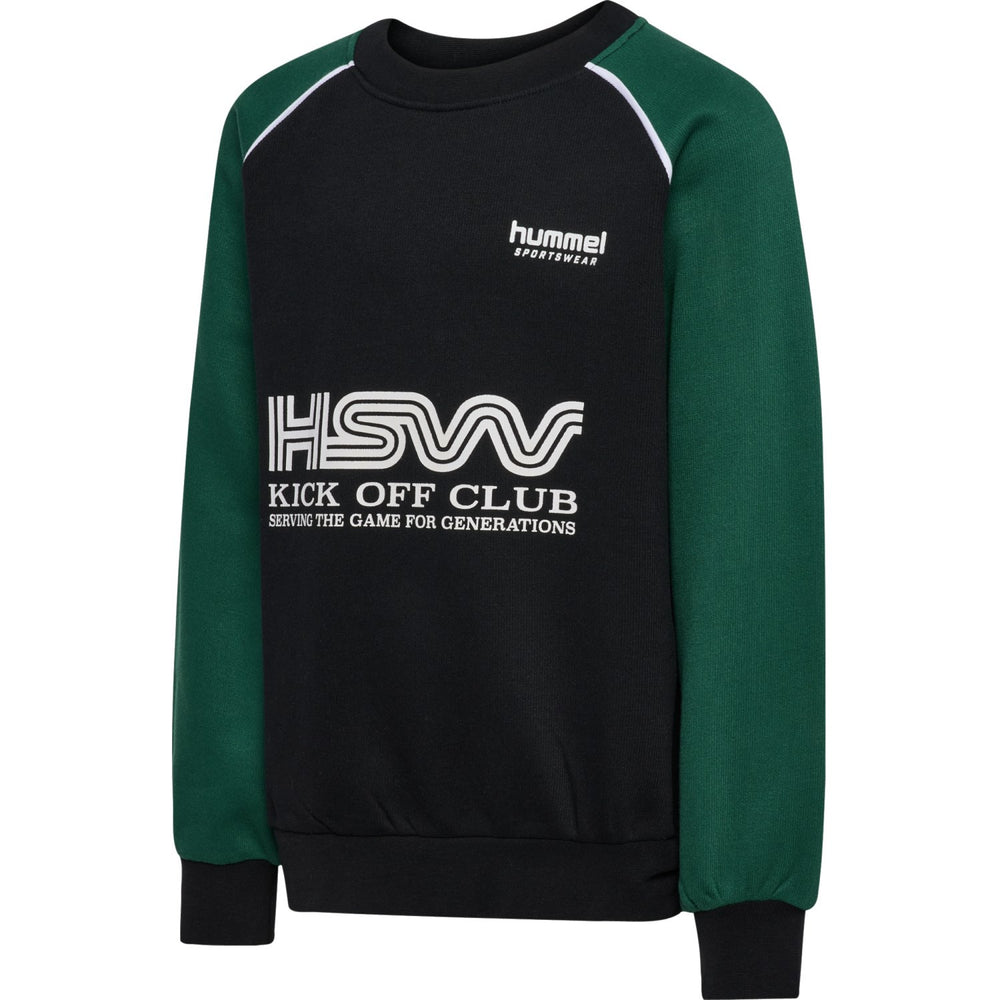 Køb Hummel Dark Green Jr Oversized Crew Hsw