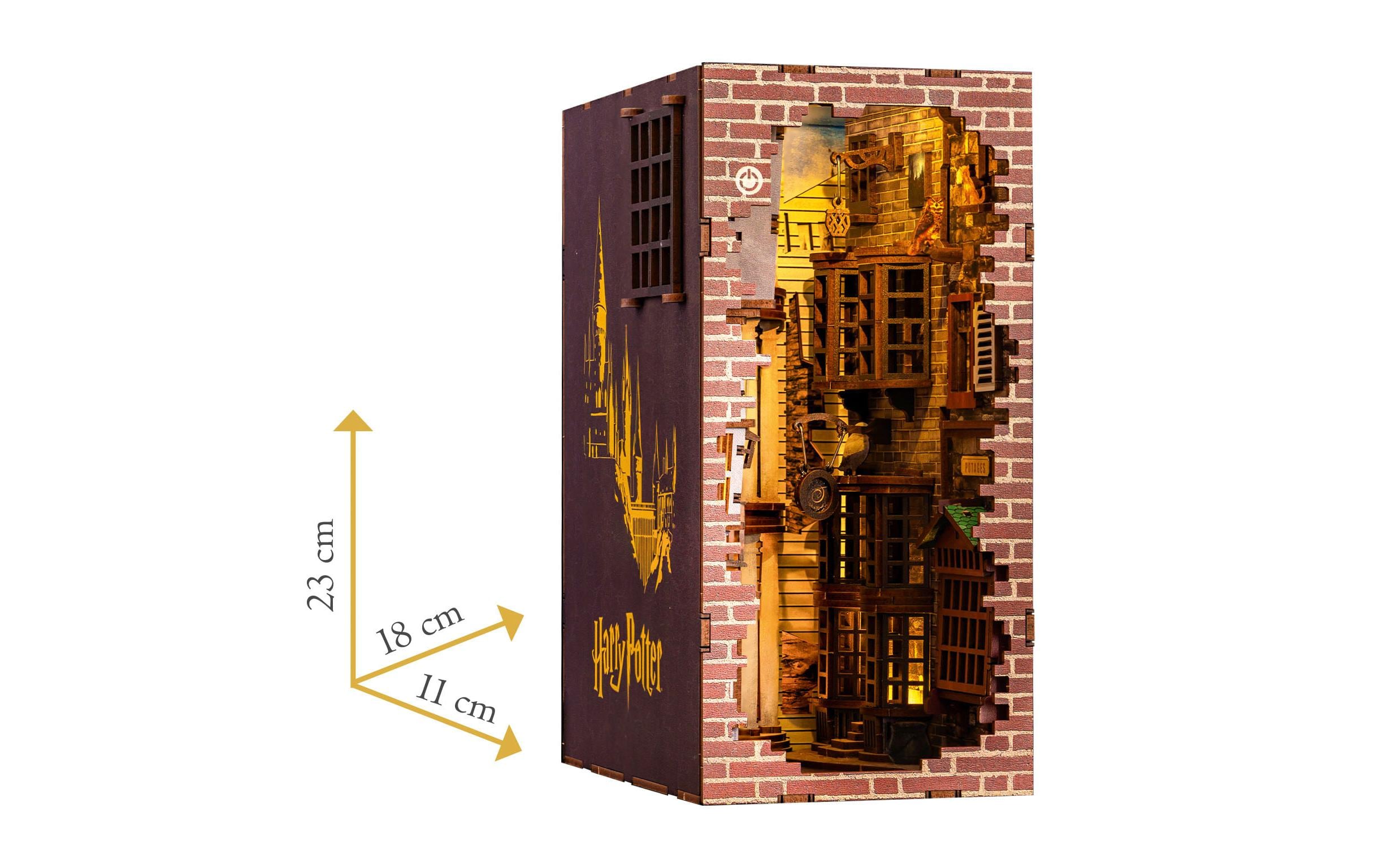 Bausatz Diagon Alley Harry PotterHolzbausatz mit LED-Beleuchtung und Berührungssensor