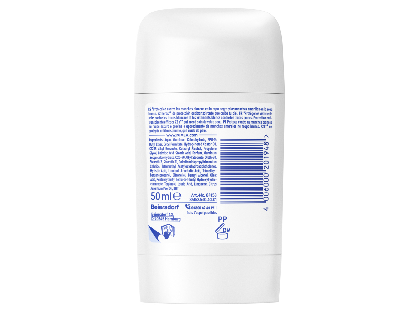 DESODORIZANTE NIVEA STICK BLACK&WHITE 50ML