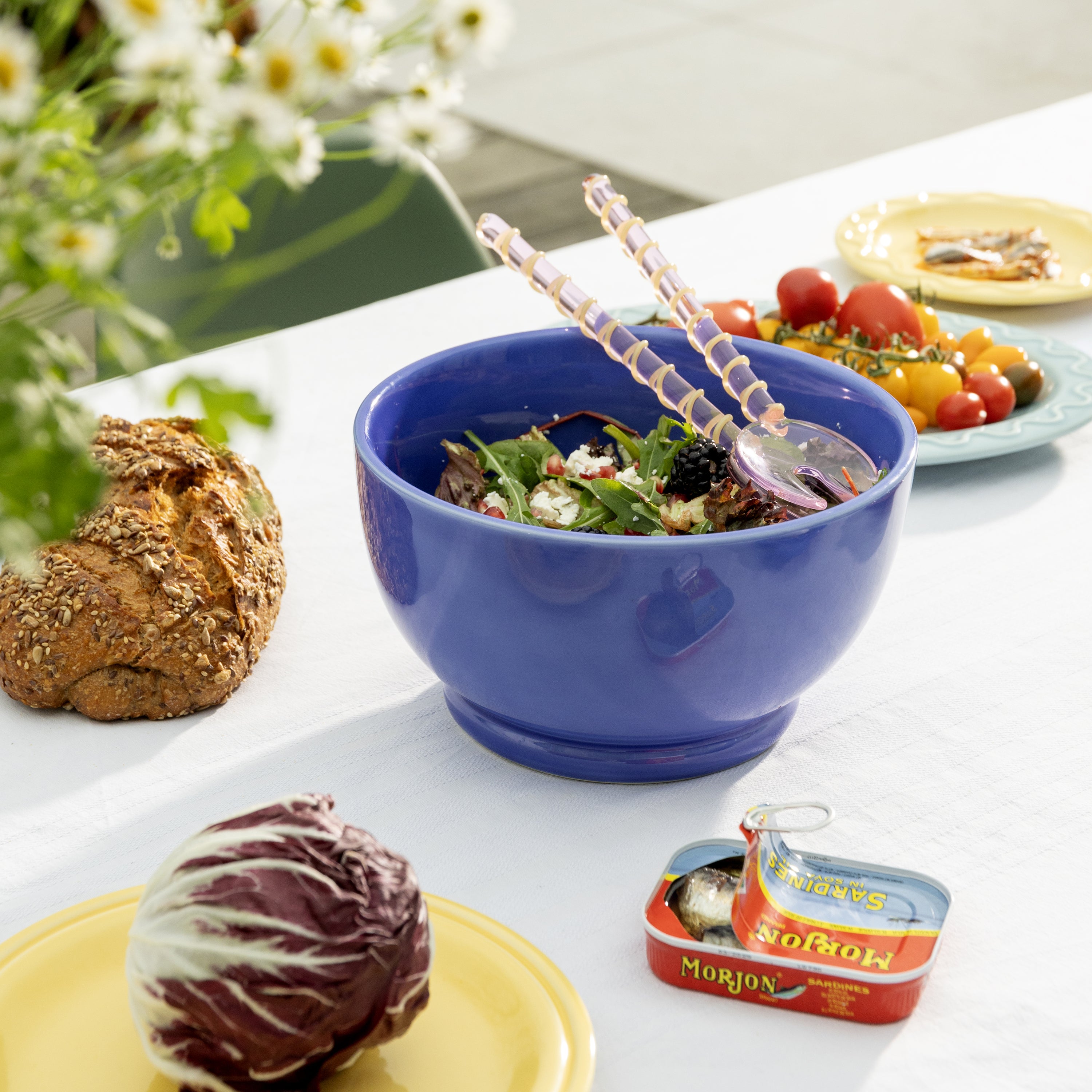 &k amsterdam Sling Saladebestek - Roze