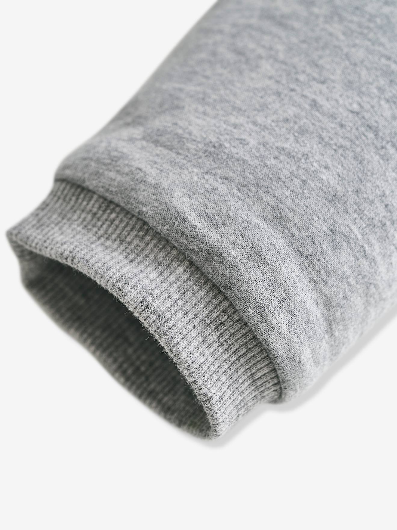 Saco de dormir Mini Perfect tamanho médio cinza mesclado com mangas removíveis.