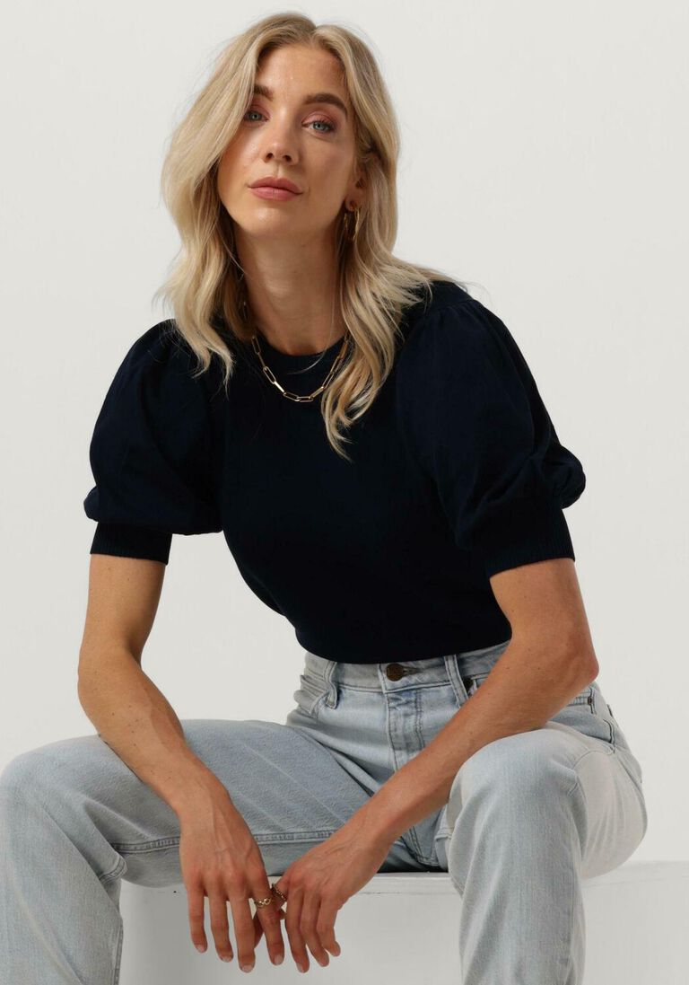 MINUS donkerblauwe minus top liva knit tee