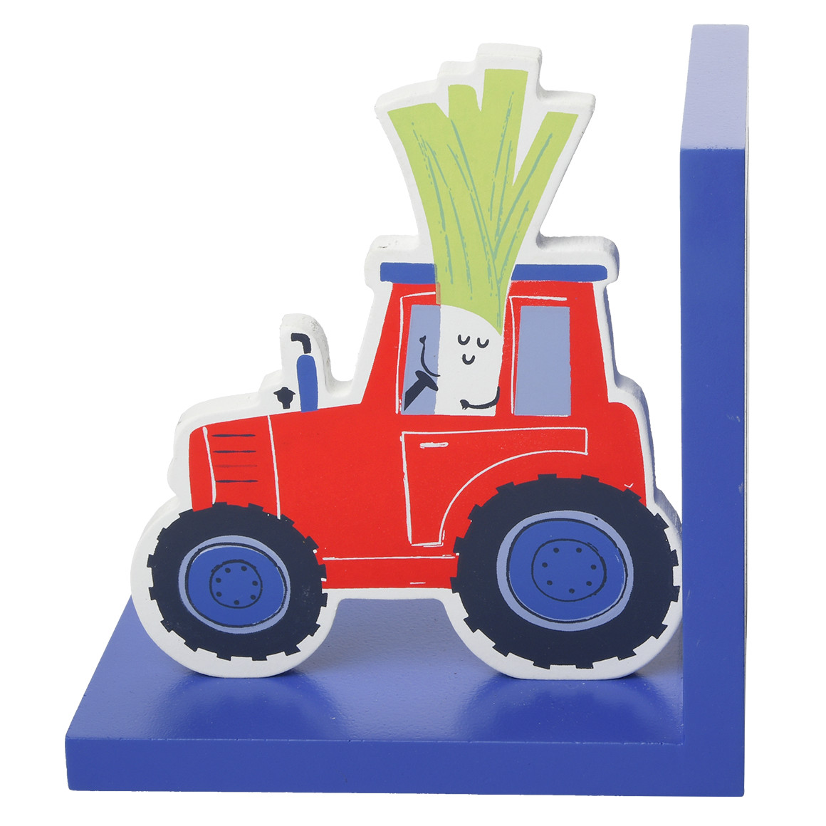 Topolino 2er Set Buchstützen mit Traktor-Motiven dunkelblau / bunt