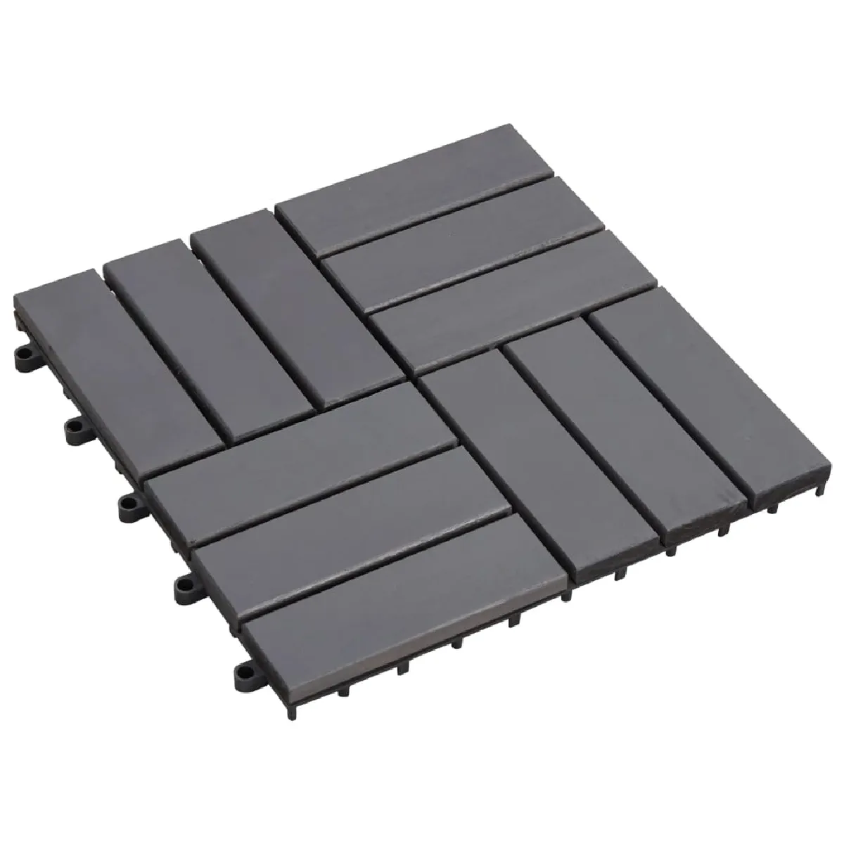 vidaXL Carreaux de terrasse 30pcs délavage gris