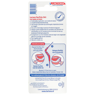 Lactona Flexpicks 2in1 M/L Tandenstokers 20ST