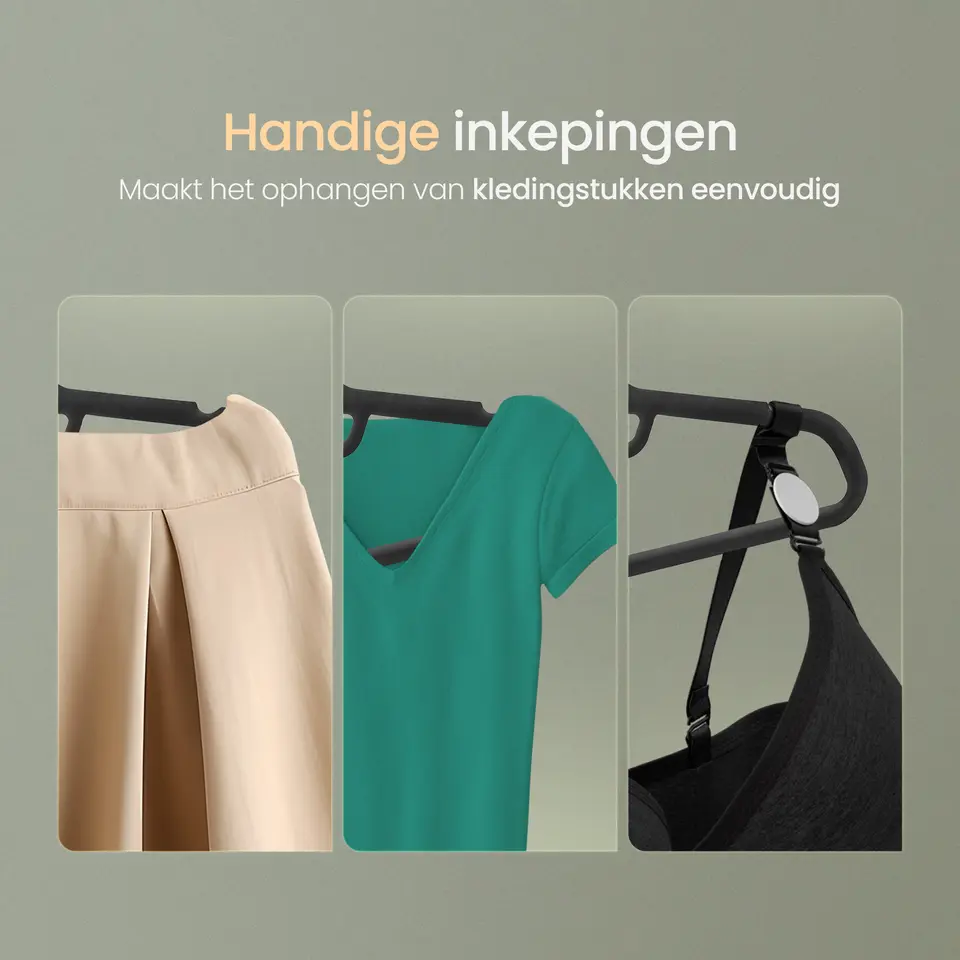 O'DADDY Fluwelen Kleerhangers - 40 Stuks - Antislip - Zwart