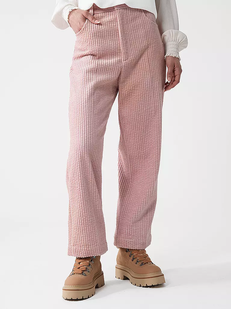 TELA Cordhose Wide Leg VALLE rosa